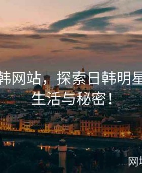 深入日韩网站，探索日韩明星的幕后生活与秘密！