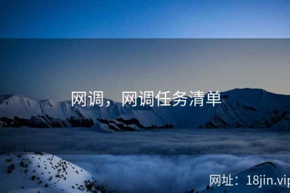 网调，网调任务清单