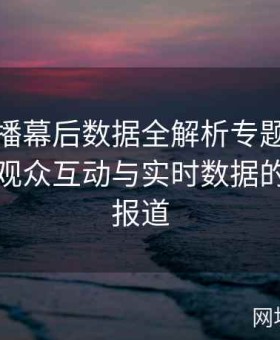 大赛直播幕后数据全解析专题：技术支持、观众互动与实时数据的全链路报道