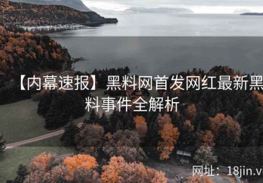 【内幕速报】黑料网首发网红最新黑料事件全解析